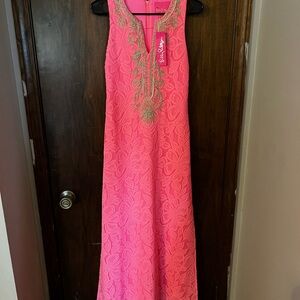 Lilly Pulitzer Pink Carlotta Maxi Dress